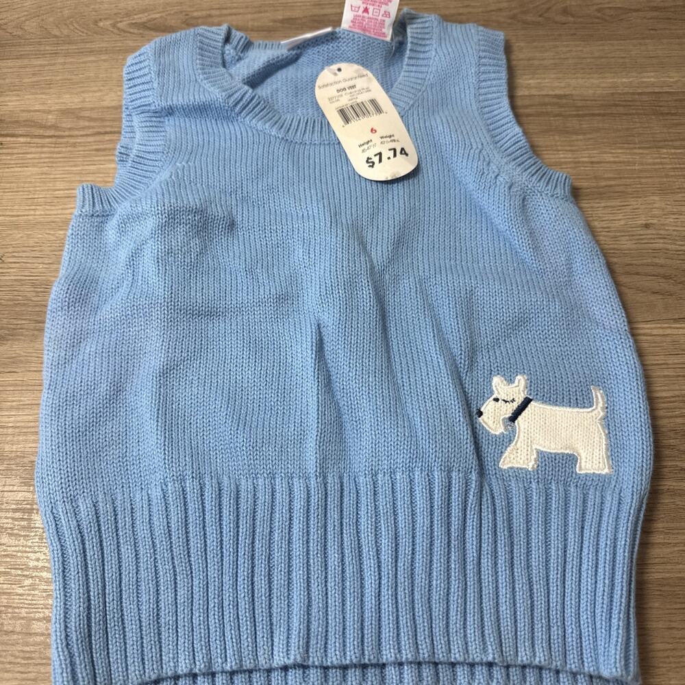 Girls Sweater Vest, Blue, Brand Girl Connection, Size 6 New